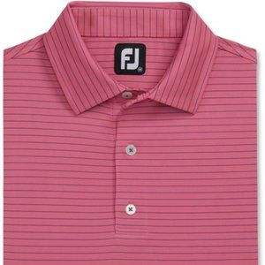 Golf Shirt, FootJoy,  Pencil Stripe Lisle Golf Shirt